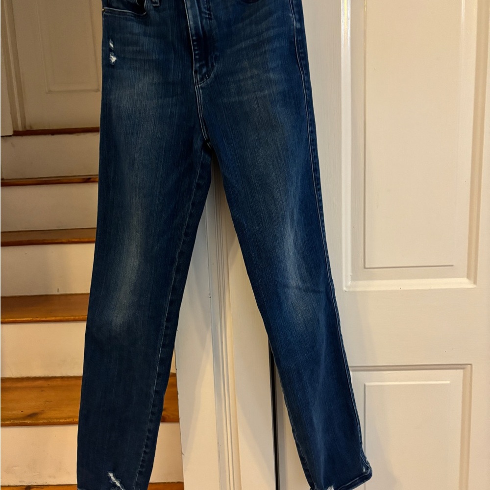 Frame Jeans Le Sylvie High Rise Straight Leg Cropped size 24 - Picture 4 of 5